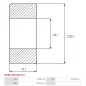 Palier AS-PL UD101849ABE(NACHI), CARGO 140302, F032140302, FAG 63092RSRC3, IKA 5.8710.7, 8.8245.0, NSK 6309DDUC3E, DENSS6