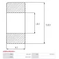 Palier AS-PL UD19517ABE(NSK), BOSCH 1900905017, CARGO 140298, FAG 6092ZR, 6092ZRC3, NSK 609DDMC3, 609ZZ1MC5E, 609ZZMC5E