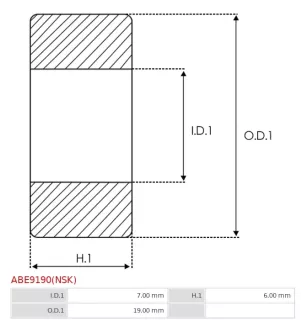 Palier AS-PL UD19518ABE(NSK), CARGO 141057, FAG 6072RS, 6072RSC3