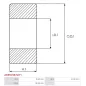 Palier AS-PL UD13643(SKF), CARGO 140294, FAG 63072ZRC3, NSK 6307ZZC3E, 6904ZZCM, DENSS6, SKF 63072Z, 63072Z/C3