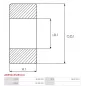 Palier AS-PL UD46015ABE, CARGO 140220, 142291, FAG 62062RSRC3, IKA 8.8226.0, KOYO 62062RSC3, MITSUBISHI S930P28801