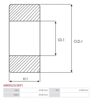 Palier AS-PL UD03521ABE, SKF BMB-6202/032S2/UB108A