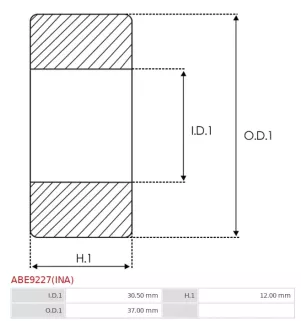 Palier AS-PL UD18627ABE, CARGO 141269, INA 7120306000, HK3012A, HK3012B, LUK 712030600, MERCEDES 0049812110, A0049812110