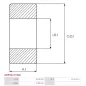 Palier AS-PL UD18627ABE, CARGO 141269, INA 7120306000, HK3012A, HK3012B, LUK 712030600, MERCEDES 0049812110, A0049812110