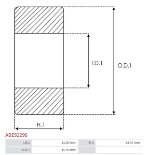 Palier AS-PL UD17300ABE, CARGO 140767, 412219, DENSO 949105-0100, 949105-0160, 949105-0200, HONDA 91002ZG4801, DIXIE 600-92000