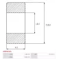 Palier AS-PL UD44134ABE, SKF HK121614, HK1216142RS, ELECTROLOG BEA1617