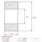 Palier AS-PL UD44134ABE, SKF HK121614, HK1216142RS, ELECTROLOG BEA1617