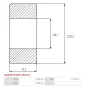 Palier AS-PL UD19511ABE(NSK), NSK DB501207