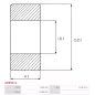 Palier CARGO 140231, IKA 8.8691.0, MITSUBISHI S930P17170, NSK B8-74D, B8-74T12BDDNCXMC3E, ENSS5, BEARING SIZE 8/22X11