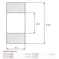 Palier AS-PL UD42258ABE pour MITSUBISHI M008T75971, M8T75971, AS-PL S5146