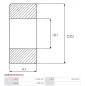 Palier AS-PL UD21611(KOYO)ABE, DT SPARE PARTS 2.10085, UNIVERSAL 6306/25-2RSC3, WILMINK GROUP WG2321599