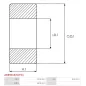 Palier AS-PL UD03674(KOYO)ABE, CARGO 140271, 142277, 333099, DELCO 1989646, DENSO 949100-2760, FAG 60002RSRC3, 6000C2HRS