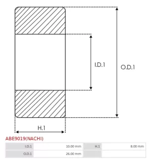 Palier AS-PL UD101835ABE(NACHI), CARGO 140271, 142277, 333099