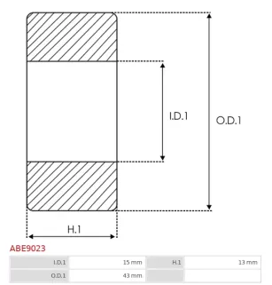 Palier CARGO 140443, DENSO 949100-3190, 1002111011