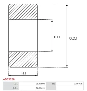 Palier ARGO 140462, DENSO 949100-3820, 1002111171