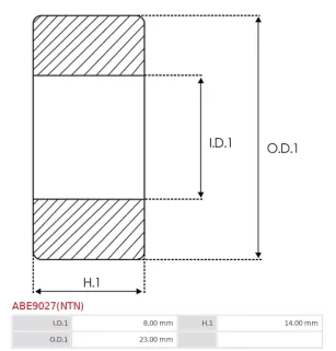 Palier AS-PL UD03360ABE, CARGO 140419, 3601014, IKA 8.8254.0, 3730022011, MITSUBISHI S930P63605, 6199412, 6917885