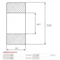 Palier AS-PL UD101836ABE(NACHI), BOSCH 1900905141, CARGO 140077, FAG 6001-C-2HRS, 0120300532, 0120300533, HITACHI 2130-2302