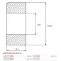 Palier AS-PL UD17572ABE(FAG) pour 233000T005, CARGO 140301, 233001P115, 233001P175, FAG 629-C-2Z-C3, 233006P010