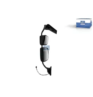 Rétroviseur principal, complet, droite, chauffant, électrique, noir