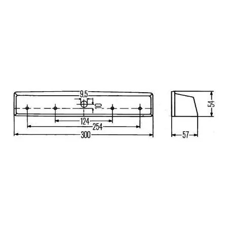 Feu éclaireur de plaque Hella 2KA 001 622-001