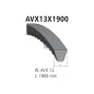 Courroie, L: 1900 mm, W: 13 mm, AVX13X1900 Pour Scania 4-Serie Bus, 4-Serie - 0120589 - 120589 - 04737190 - 06.58043.2257.