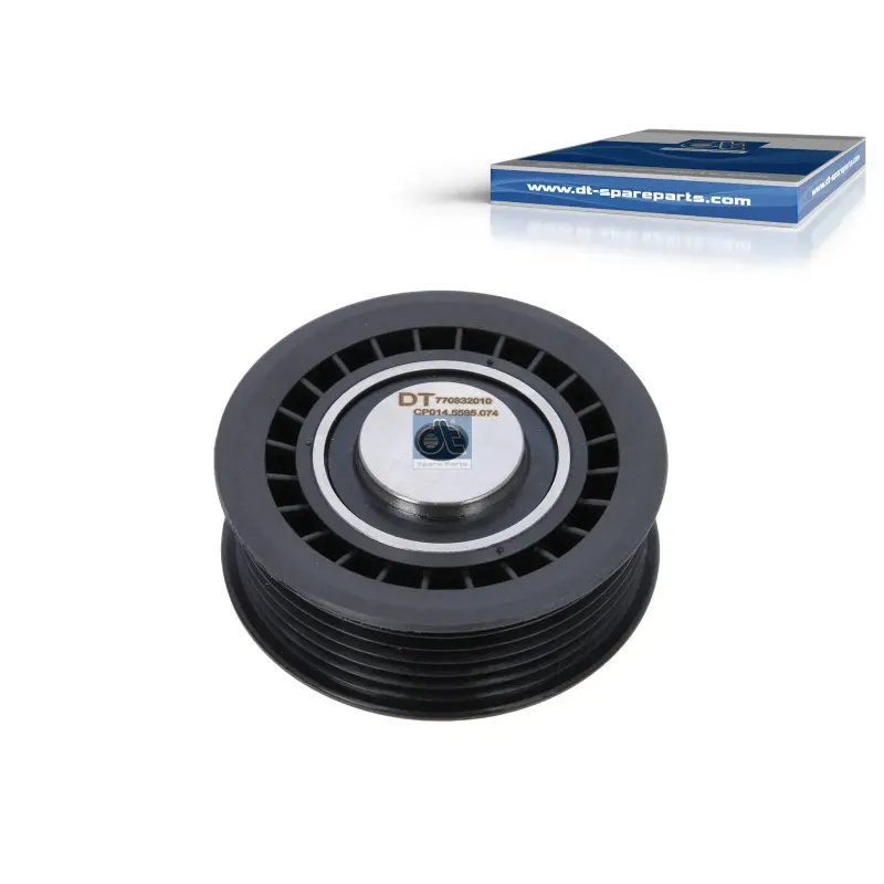 Galet tendeur, DP: 76 mm, W: 26 mm, 6 grooves Pour VW LT - 074145278D - ZG.02134-0008