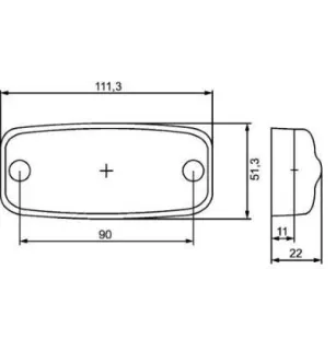 Feu de position Hella 2PG 357 008-031