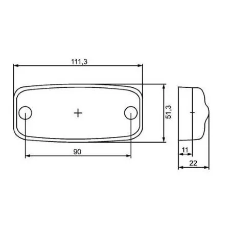 Feu de position Hella 2PG 357 008-031