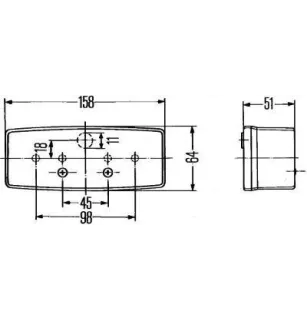 Feu clignotant Hella 2BE 003 184-061