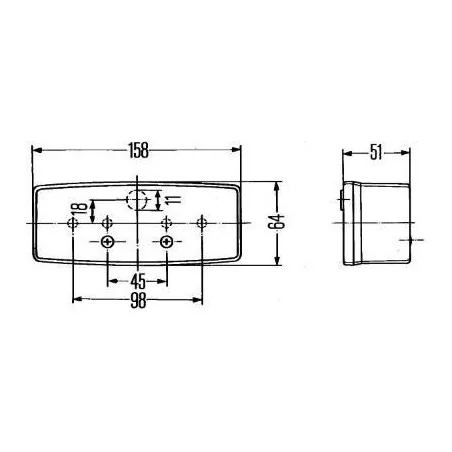 Feu clignotant Hella 2BE 003 184-061