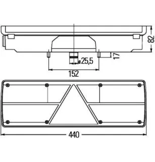 Feu arrière Hella 2VP 340 450-151