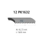 Courroie multi-nervures, 12 PK, L: 1632 mm, W: 42.7 mm, 12PK1632 Pour MAN TG-Serie - 81.96820.0047