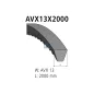 Courroie, L: 2000 mm, W: 13 mm, AVX13X2000 Pour Mercedes-Benz NG-Series (OM 400), SK-Series (OM 400) - 0069979492 - 0069979592.