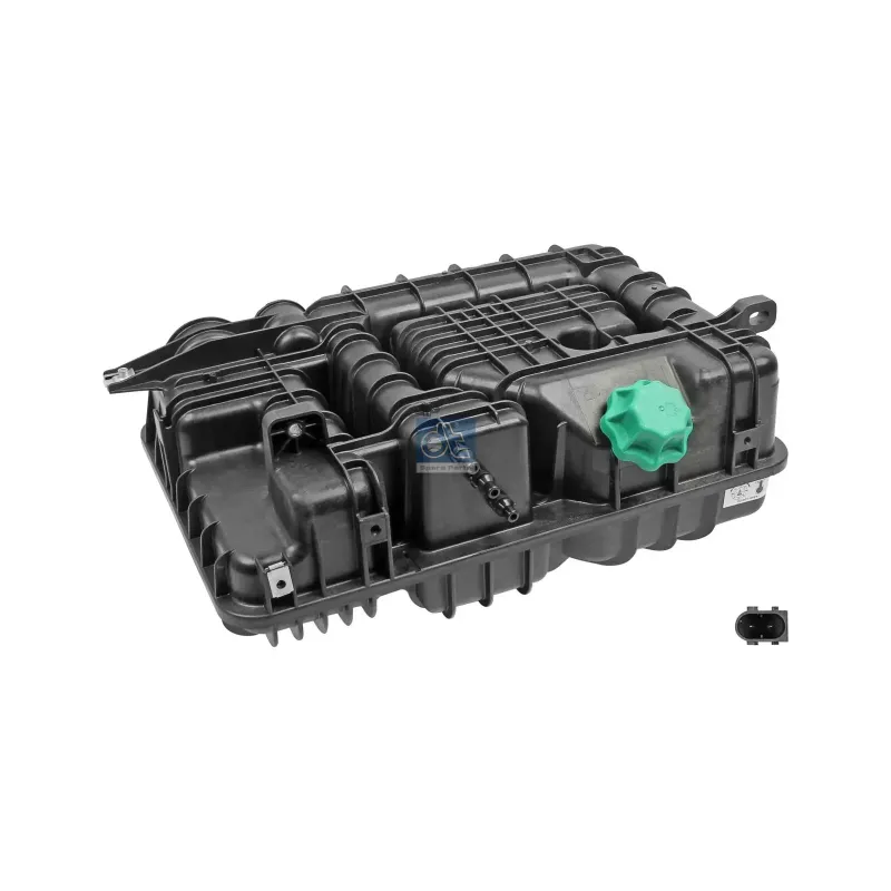 Vase d'expansion, angulaire, avec couvercles, avec capteur, 13.5 l, L: 520 mm, W: 350 mm, T: 180 mm Pour Mercedes-Benz Arocs