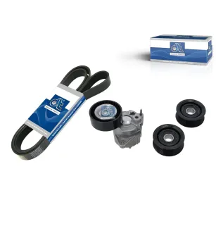 Kit de tendeur de courroie, courroie multi-nervures Pour Mercedes-Benz - 0009933696S - 0129970792S - 012997 5092S - 0149970492S.