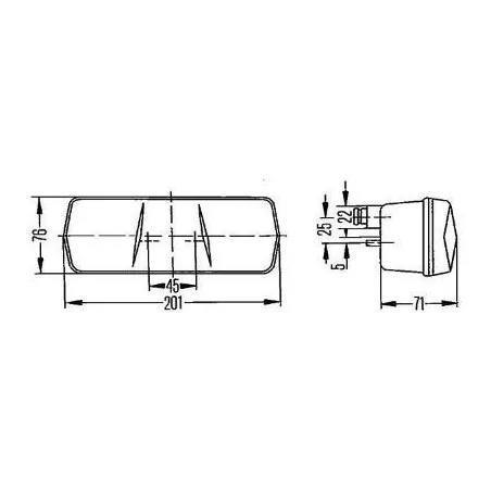 Feu arrière Hella 2SD 001 680-281