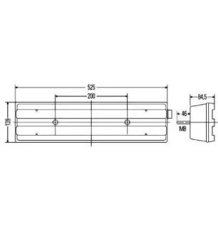 Feu arrière Hella 2VD 007 500-421
