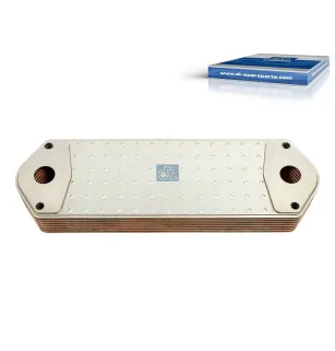 Radiateur d'huile, M8, L: 395 mm, W: 120 mm, T: 52 mm, 8 layer pour Scania 4-Serie Bus, 4-Serie, E2011