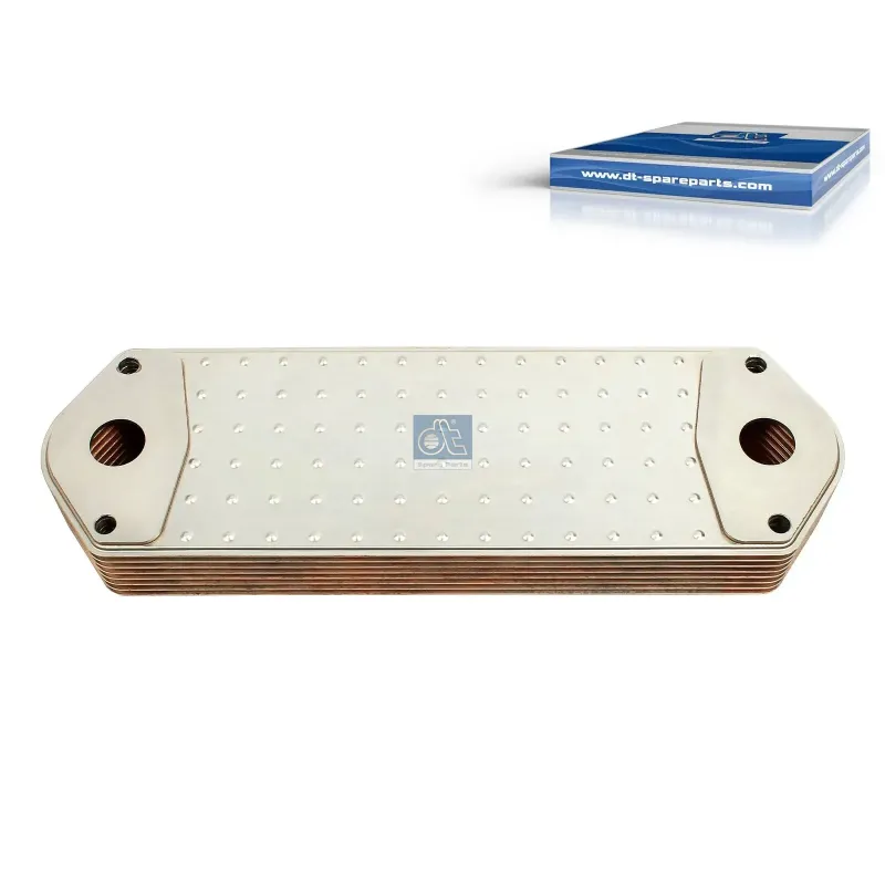 Radiateur d'huile, M8, L: 395 mm, W: 120 mm, T: 52 mm, 8 layer pour Scania 4-Serie Bus, 4-Serie, E2011