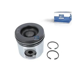 Piston, complet avec segments, D: 127 mm, L: 125,2 mm Pour Scania 4-Serie Bus, 4-Serie, F, K, N-Serie, P96, P, G, R, T-Serie