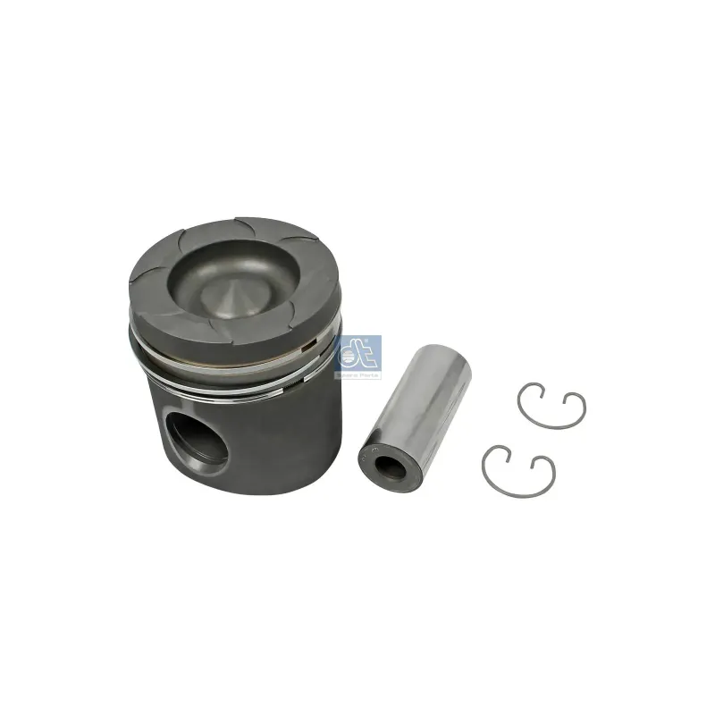 Piston, complet avec segments, D: 128 mm, L: 141,8 mm Pour MAN Chassis, D-engines, G/M/F 90, Lion's, L/M/F/E 2000, N-Busse