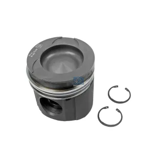 Piston, complet avec segments, D: 128 mm, L: 134,3 mm Pour MAN Chassis, D-engines, G/M/F 90, Lion's, L/M/F/E 2000, N-Busse.