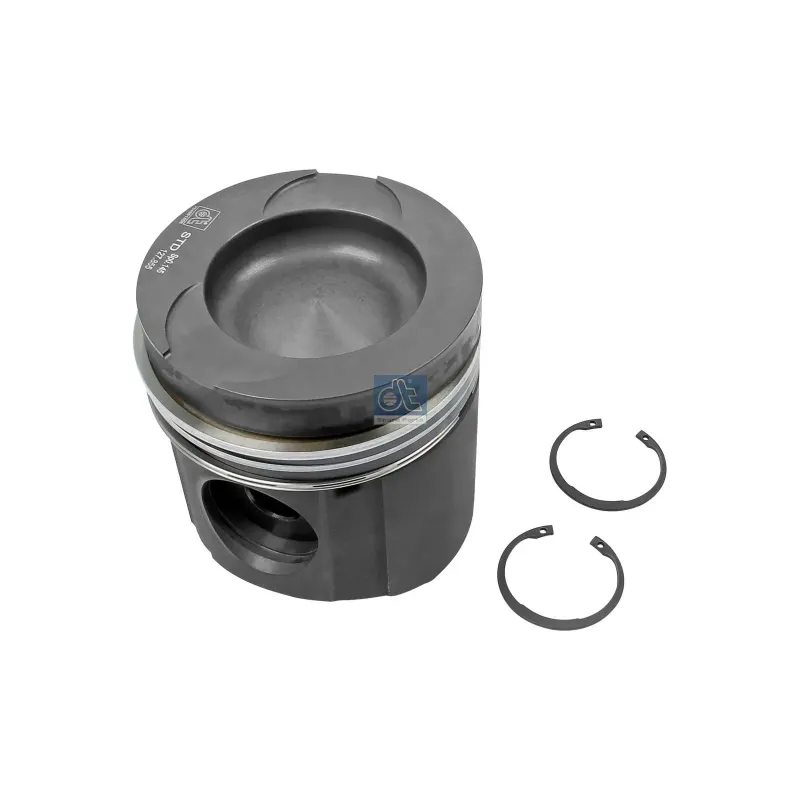 Piston, complet avec segments, D: 128 mm, L: 134,3 mm Pour MAN Chassis, D-engines, G/M/F 90, Lion's, L/M/F/E 2000, N-Busse.