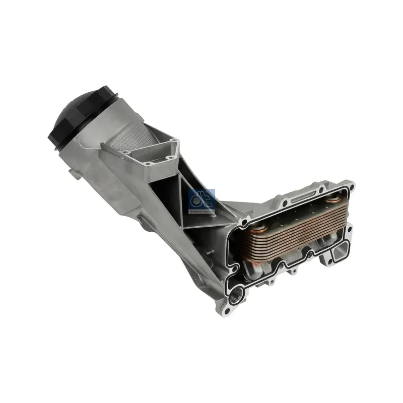Carter de filtre à huile, complet avec radiateur d'huile Pour MAN Chassis, D-engines, G/M/F 90, Lion's, L/M/F/E 2000, N-Busse