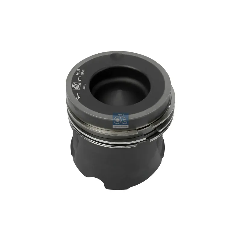 Piston, complet avec segments, D: 128 mm, L: 126,5 mm Pour Mercedes-Benz OM 300 - (L-Serie), MK-Series (OM 400)