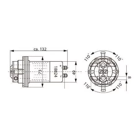 Pompe essence électrique 24 volts 130L/H