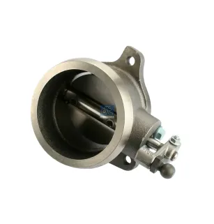 Carter de volet de frein d'échappement, complet, gauche Pour Mercedes-Benz MK-Series (OM 400), NG-Series (OM 400)
