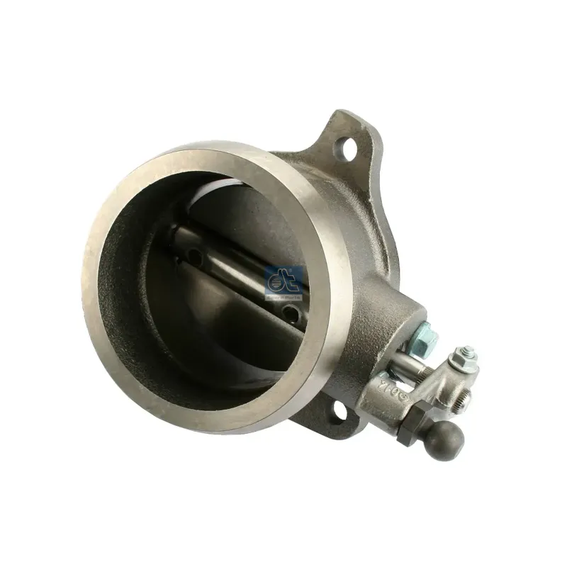 Carter de volet de frein d'échappement, complet, gauche Pour Mercedes-Benz MK-Series (OM 400), NG-Series (OM 400)
