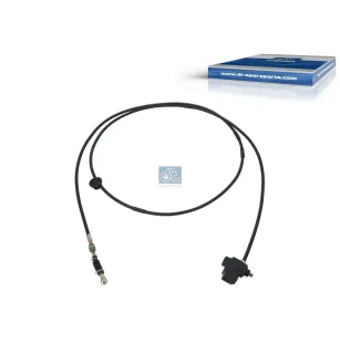 Câble d'accélérateur, commande d'accélérateur à main, L: 2670 mm Pour Mercedes-Benz OM 300 - (L-Serie), MK-Series (OM 400)
