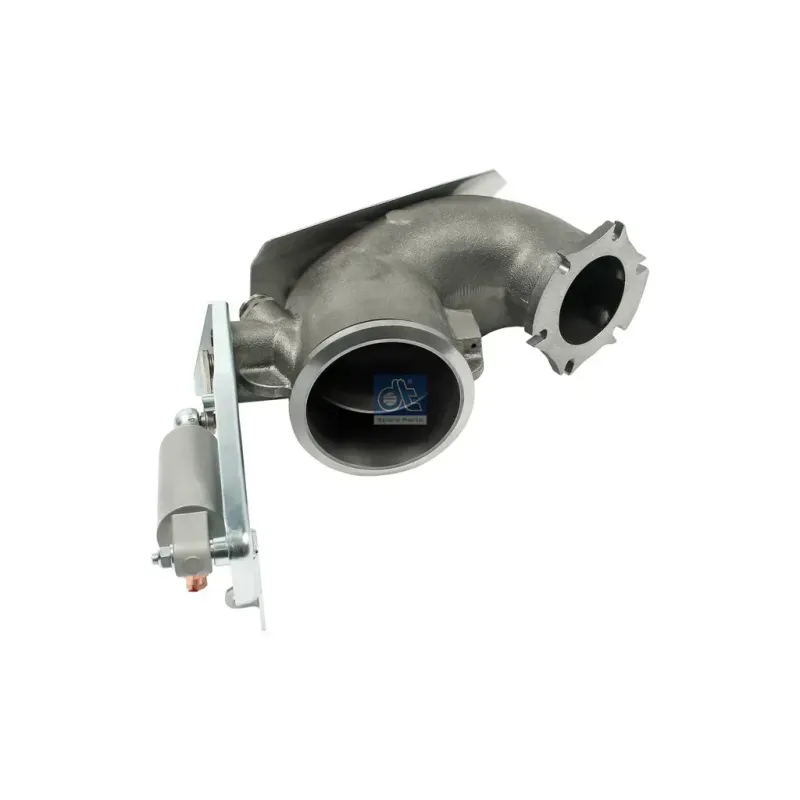 Collecteur d'échappement, avec volet de frein d'échappement pour MAN Chassis, D-engines, G/M/F 90, Lion's, L/M/F/E 2000